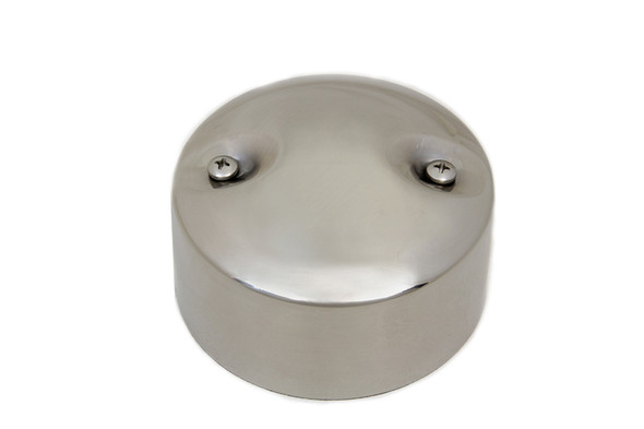 V-Twin - 42-1522 - Stainless Steel Generator End Cover - Fits 1941-1957 Harley-Davidson FL, 1941-1952 W, 1936-1952 EL, 1941-1946 G