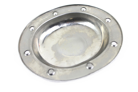 V-Twin - 42-1578 - Replica Stainless Steel Derby Cover - Fits 1937-1948 Harley-Davidson UL, 1936-1940 EL, 1941-1963 GE, WL, 1941-1964 FL