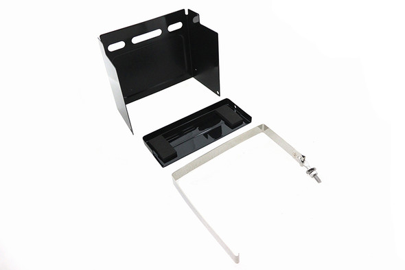 V-Twin - 42-1877 - Black Battery Cover Kit