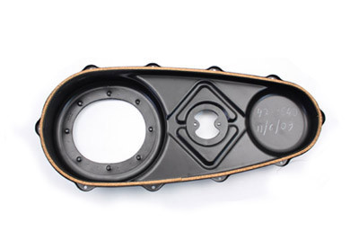 V-Twin - 42-3640 - Outer Primary Cover Flat Matte Black - Fits 1936-1940 Harley-Davidson EL, UL