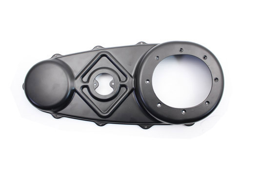 V-Twin - 42-3640 - Outer Primary Cover Flat Matte Black - Fits 1936-1940 Harley-Davidson EL, UL