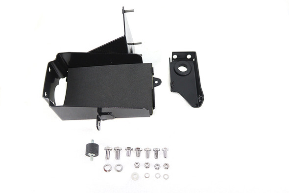 V-Twin - 42-9129 - Battery Carrier Kit Black - Fits 1967-1978 Harley-Davidson XLH