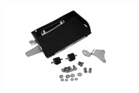 V-Twin - 42-9910 - Chrome Battery Carrier Kit