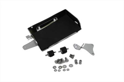 V-Twin - 42-9910 - Chrome Battery Carrier Kit - Fits 1970-1979 Harley-Davidson FLH