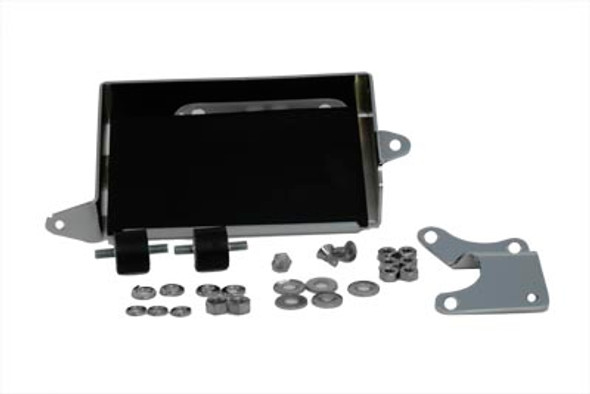 V-Twin - 42-9912 - Chrome Battery Carrier Kit