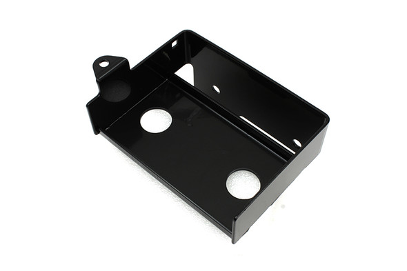 V-Twin - 42-9913 - Black Battery Carrier - Fits 1971-1978 Harley-Davidson FX
