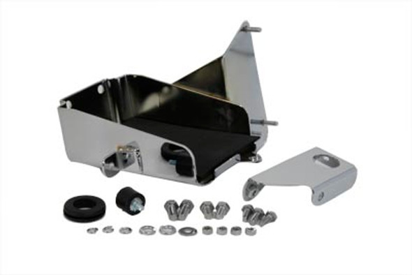 V-Twin - 42-9914 - XLH Battery Carrier Kit Chrome
