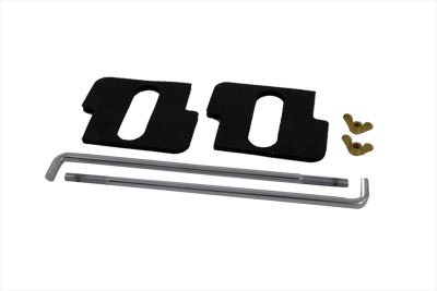 V-Twin - 42-9919 - Chrome Battery Rod Set - Fits 1937-1948 Harley-Davidson UL, 1936-1940 EL, 1941-1964 FL