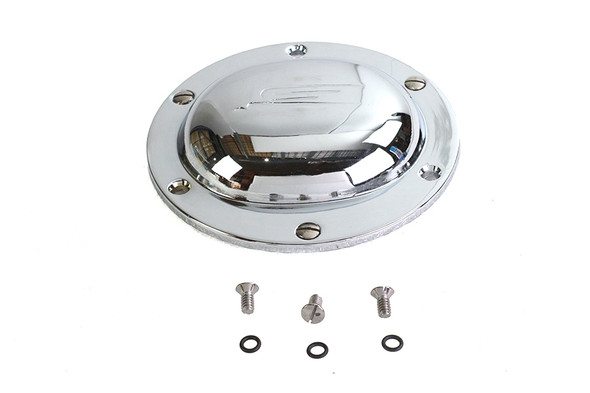 V-Twin - 42-9965 - Early Bird Style Derby Cover - Fits 1970-1984 Harley-Davidson FL, 1984-1998 FXST, 1979-1998 FLT, 1971-1984 FX, 1985-1994 FXR, 1991-1998 FXD, 1986-1998 FLST
