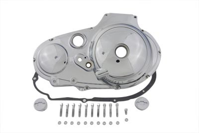 V-Twin - 43-0236 - Chrome Outer Primary Cover Kit - Fits 1986-1990 Harley-Davidson XL