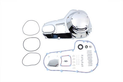 V-Twin - 43-0265 - Chrome Outer Primary Cover Kit - Fits 1994-2006 Harley-Davidson FLT