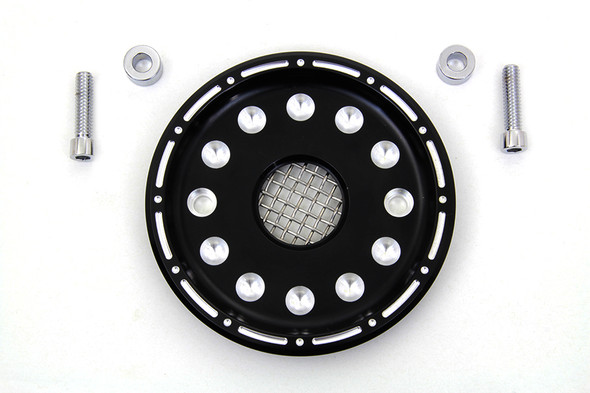 V-Twin - 43-0389 - Outlaw Black Pulley Cover Kit