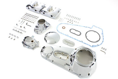 V-Twin - 43-0506 - Chrome Engine Dress Up Kit - Fits 1970-1984 Harley-Davidson FL