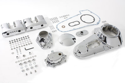 V-Twin - 43-0507 - Chrome Engine Dress Up Kit - Fits 1971-1984 Harley-Davidson FX