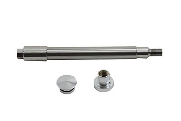 V-Twin - 44-0003 - Chrome Flush Mount Front Axle - Fits 1991-2003 Harley-Davidson FXD, 1988-1994 FXR