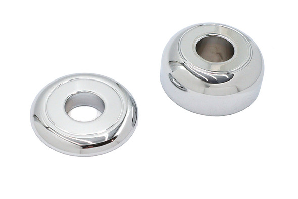 V-Twin - 44-0116 - Front Axle Spacer Set 3/4 inch Inner Diameter - Fits 2000-2006 Harley-Davidson FLSTF (TC-88, Front Fitment)