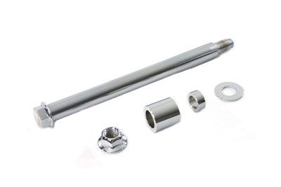V-Twin - 44-0125 - Chrome Rear Axle Kit - Fits 2005-2007 Harley-Davidson XL