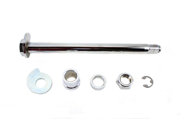 V-Twin - 44-0241 - Chrome Rear Axle Kit - Fits 2002-2007 Harley-Davidson FLT