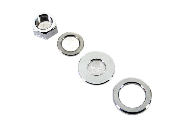 V-Twin - 44-0258 - Zinc Rear Axle Nut Kit