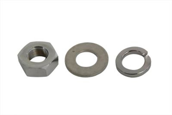 V-Twin - 44-0326 - Rear Axle Nut Kit Chrome