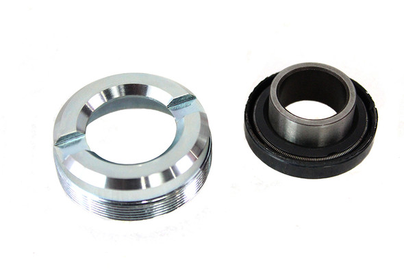 V-Twin - 44-0408 - Zinc Wheel Hub Bearing Lock Nut Seal Kit