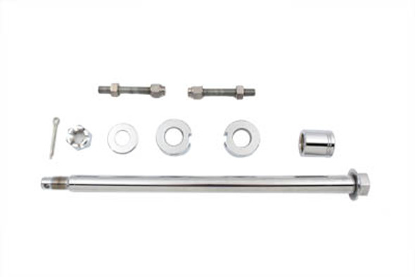 V-Twin - 44-0547 - Chrome Rear Axle Kit