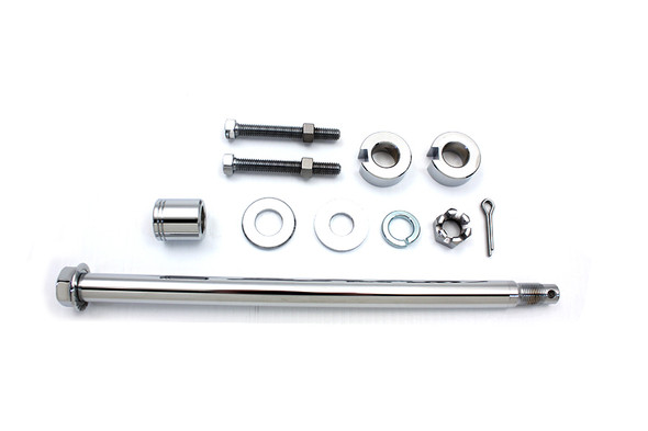 V-Twin - 44-0548 - Chrome Rear Axle Kit