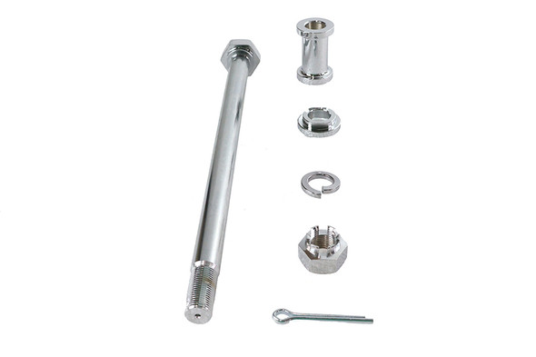 V-Twin - 44-0565 - XL Chrome Rear Axle Kit - Fits 1952-1956 Harley-Davidson K, 1952-1978 XL