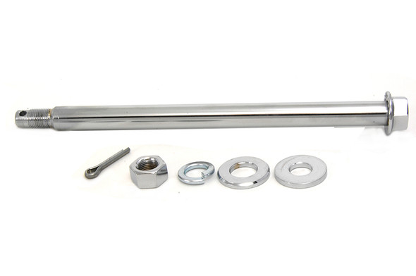 V-Twin - 44-0566 - Chrome Rear Axle Kit - Fits 1979-1999 Harley-Davidson XL