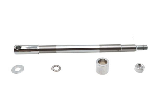 V-Twin - 44-0612 - Chrome Front Axle Kit - Fits 2000-2006 Harley-Davidson FLST (41mm Forks)