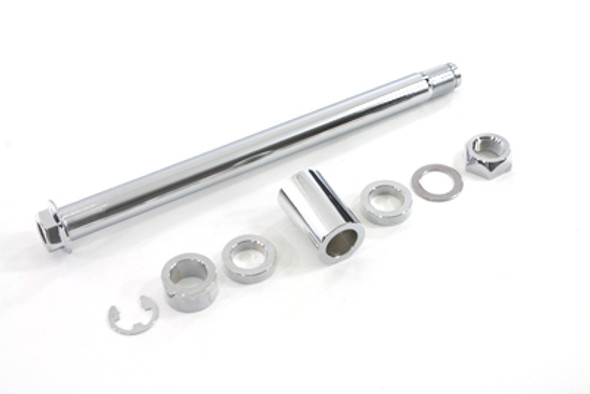 V-Twin - 44-0893 - Chrome Rear Axle Kit