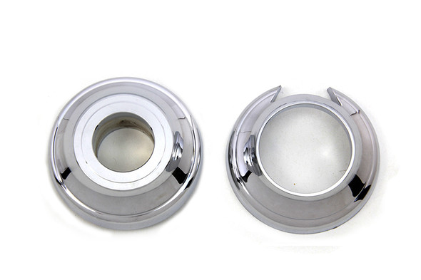 V-Twin - 44-1742 - Front Axle Spacer Set Chrome
