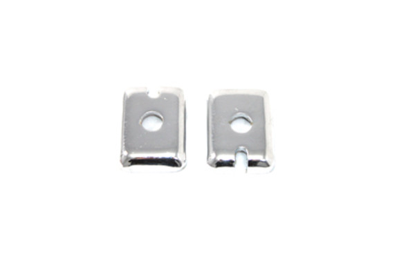 V-Twin - 44-2009 - Chrome Rear Axle Adjuster End Plate Set