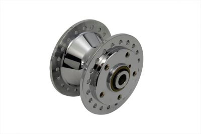 V-Twin - 45-0292 - Chrome Front Wheel Hub - Fits 1984-1994 Harley-Davidson FXR (dual disc), 1984-1999 XL (dual disc), 1984-1999 FXD