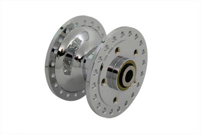 V-Twin - 45-0297 - Chrome Front Wheel Hub - Fits 1973 Harley-Davidson XL, FX