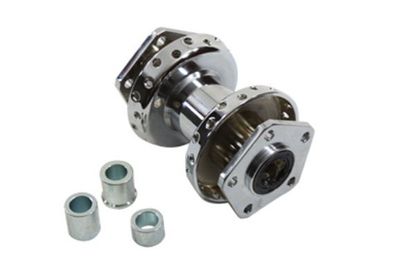 V-Twin - 45-0326 - Chrome Front Wheel Hub