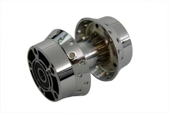 V-Twin - 45-0332 - Chrome Rear Wheel Hub 3/4 inch Bearings