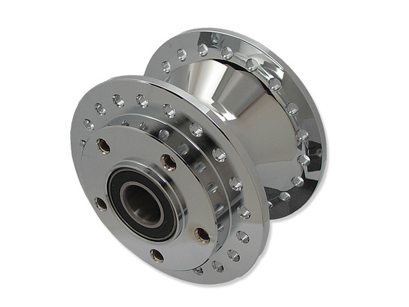 V-Twin - 45-0342 - Chrome Front Wheel Hub 1 inch Bearings - Fits 2004-2005 Harley-Davidson FXD (39mm fork)