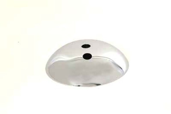V-Twin - 45-0405 - Chrome Front Hubcap 8 inch Dresser