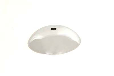 V-Twin - 45-0406 - Chrome Front Hubcap 8 inch Dresser - Fits 1967-1972 Harley-Davidson FL