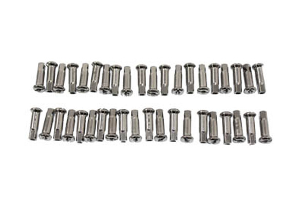 V-Twin - 45-0521 - Spoke 40 Piece Chrome Nipple Set