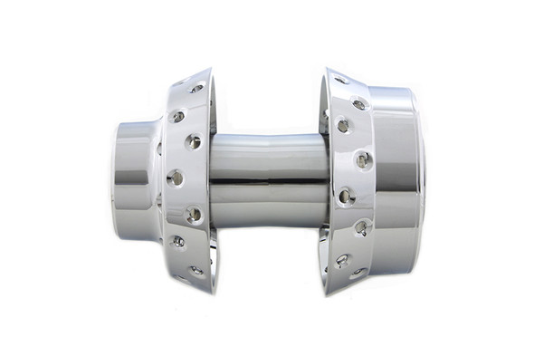 V-Twin - 45-0785 - Chrome Front Wheel Hub with 25mm Bearings - Fits 2008-2017 Harley-Davidson FLST (without ABS), 2008-2017 FXST (without ABS), 2008-2017 FXDWG (without ABS)