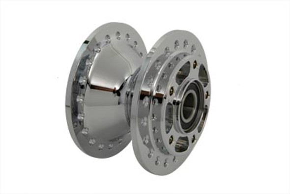 V-Twin - 45-0793 - Chrome Wheel Hub 25mm Bearings