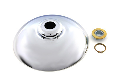 V-Twin - 45-0867 - Chrome Front Hub Cap Kit - Fits 2000-2007 Harley-Davidson FLSTS