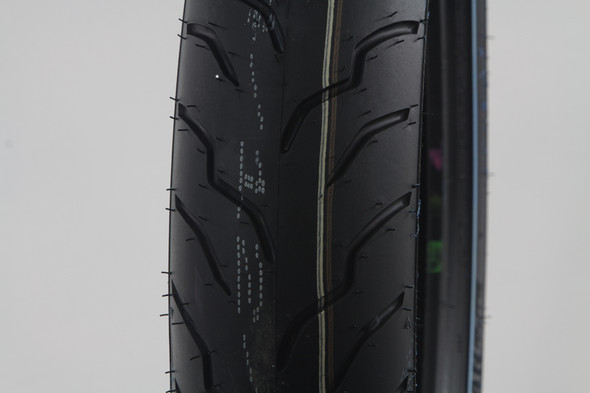 V-Twin - 46-0248 - Front Dunlop American Elite 130/80B x 17 inch Narrow Whitewa