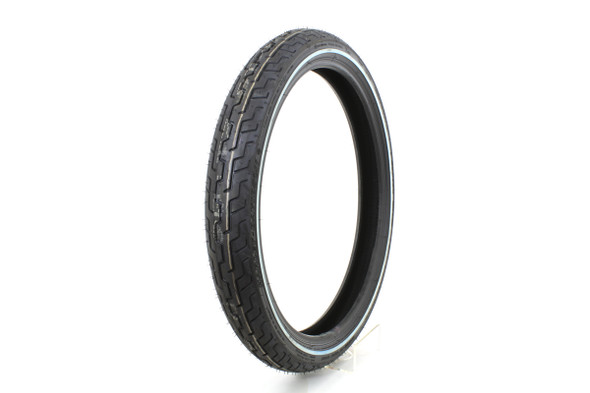 V-Twin - 46-0447 - Dunlop D402 MH90 x 21 inch Front Whitewall Tire