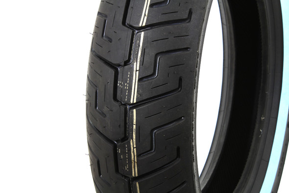 V-Twin - 46-0448 - Dunlop D401 150/80B x 16 inch Rear Whitewall Tire