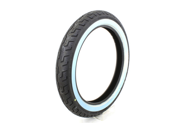 V-Twin - 46-0462 - Dunlop D401 100/90H X 19 inch Front Wide Whitewall Tire