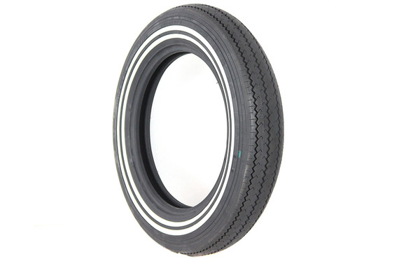 V-Twin - 46-3017 - VeeMoto 500-16 Double White Stripe Tire