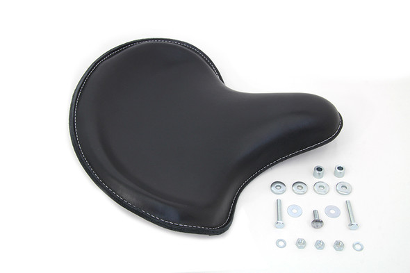 V-Twin - 47-0129 - Black Leather Solo Seat